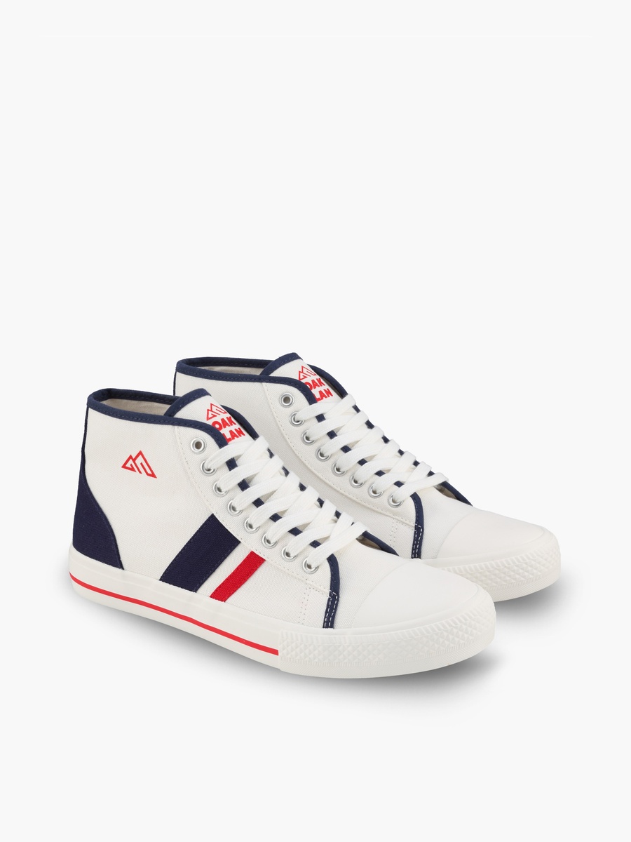 Men Striped Lace-Up Sneakers