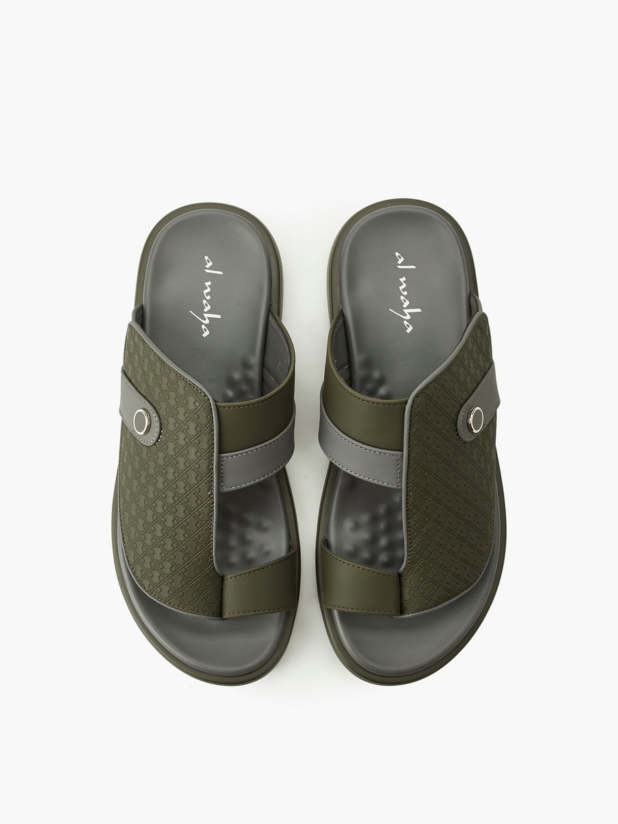 Men Toe Loop Detail Arabic Sandals
