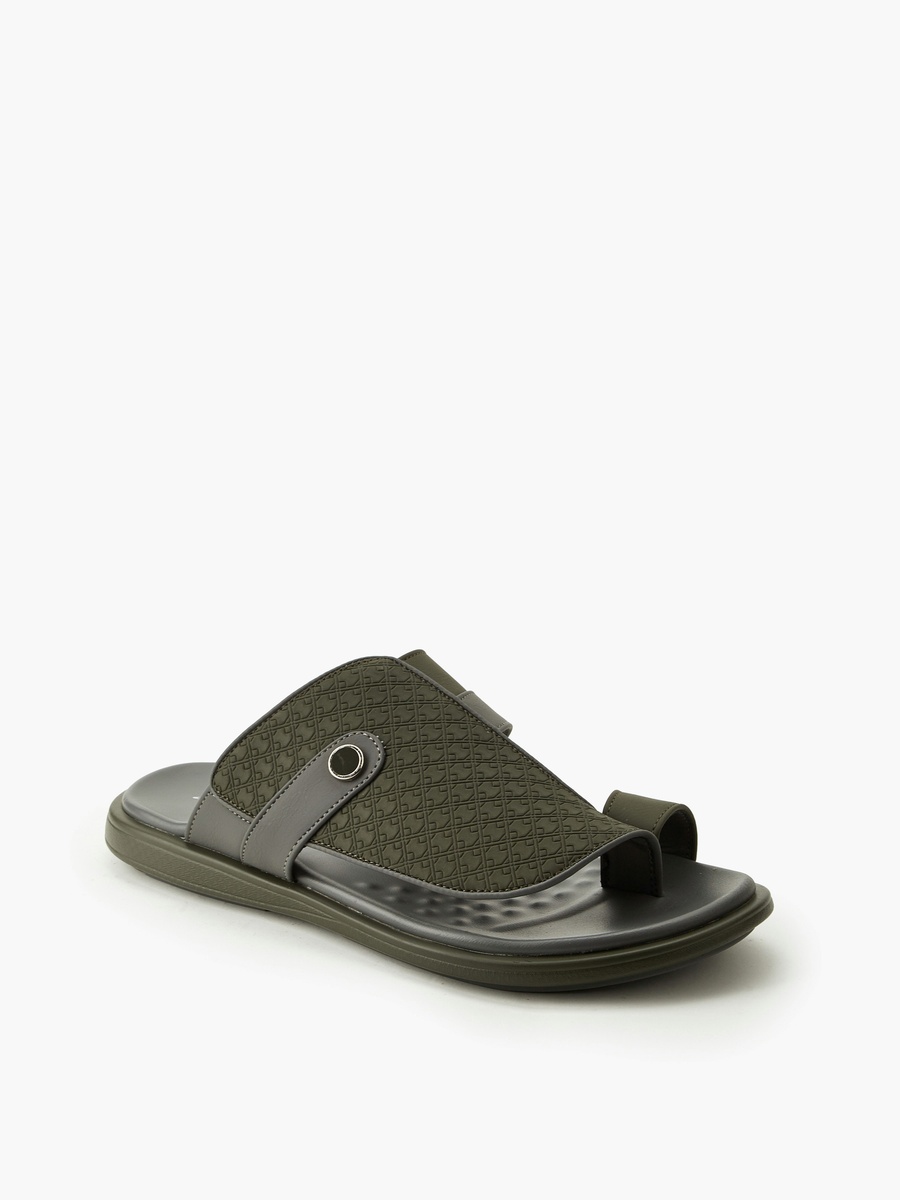 Men Toe Loop Detail Arabic Sandals