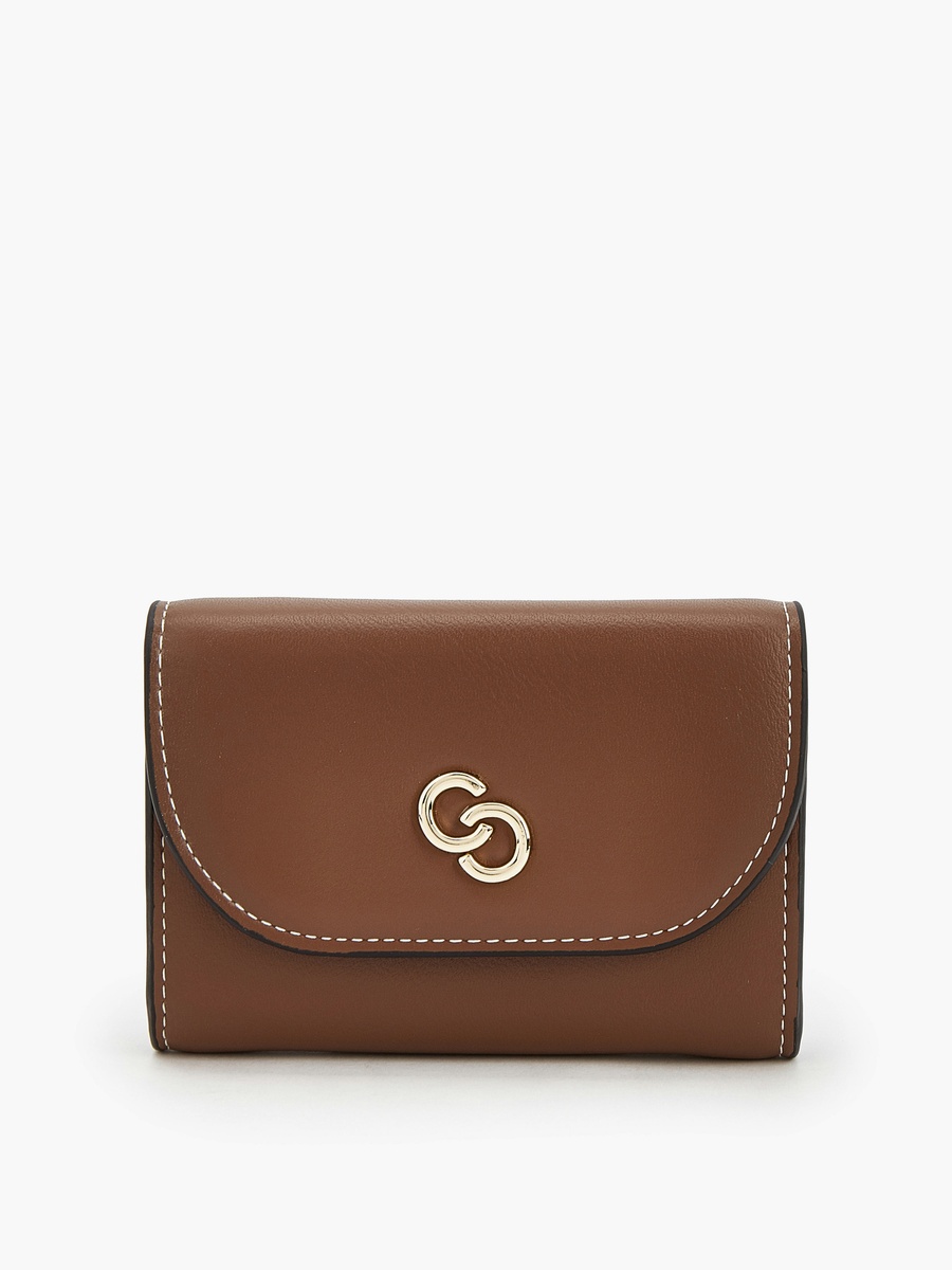 Solid Cardholder with Snap Button Closure