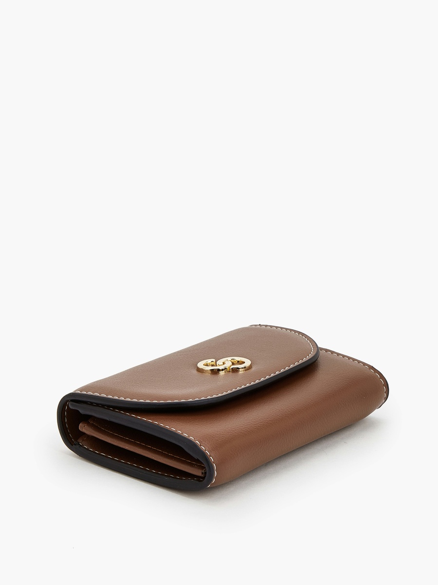 Solid Cardholder with Snap Button Closure