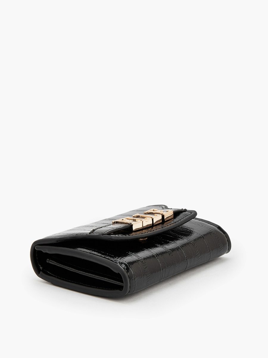 Monogram Wallet with Magnetic Snap Closure