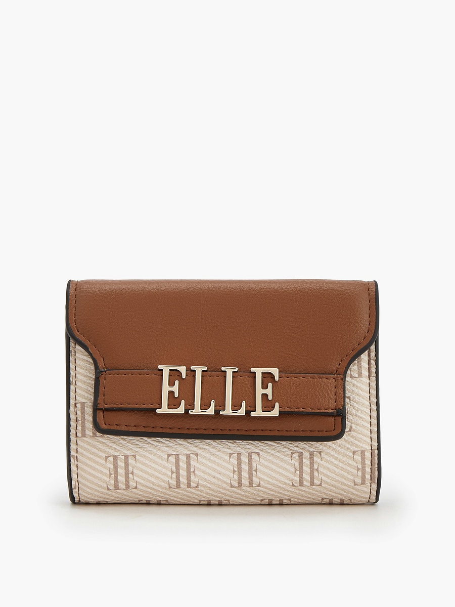 Monogram Wallet with Magnetic Snap Closure