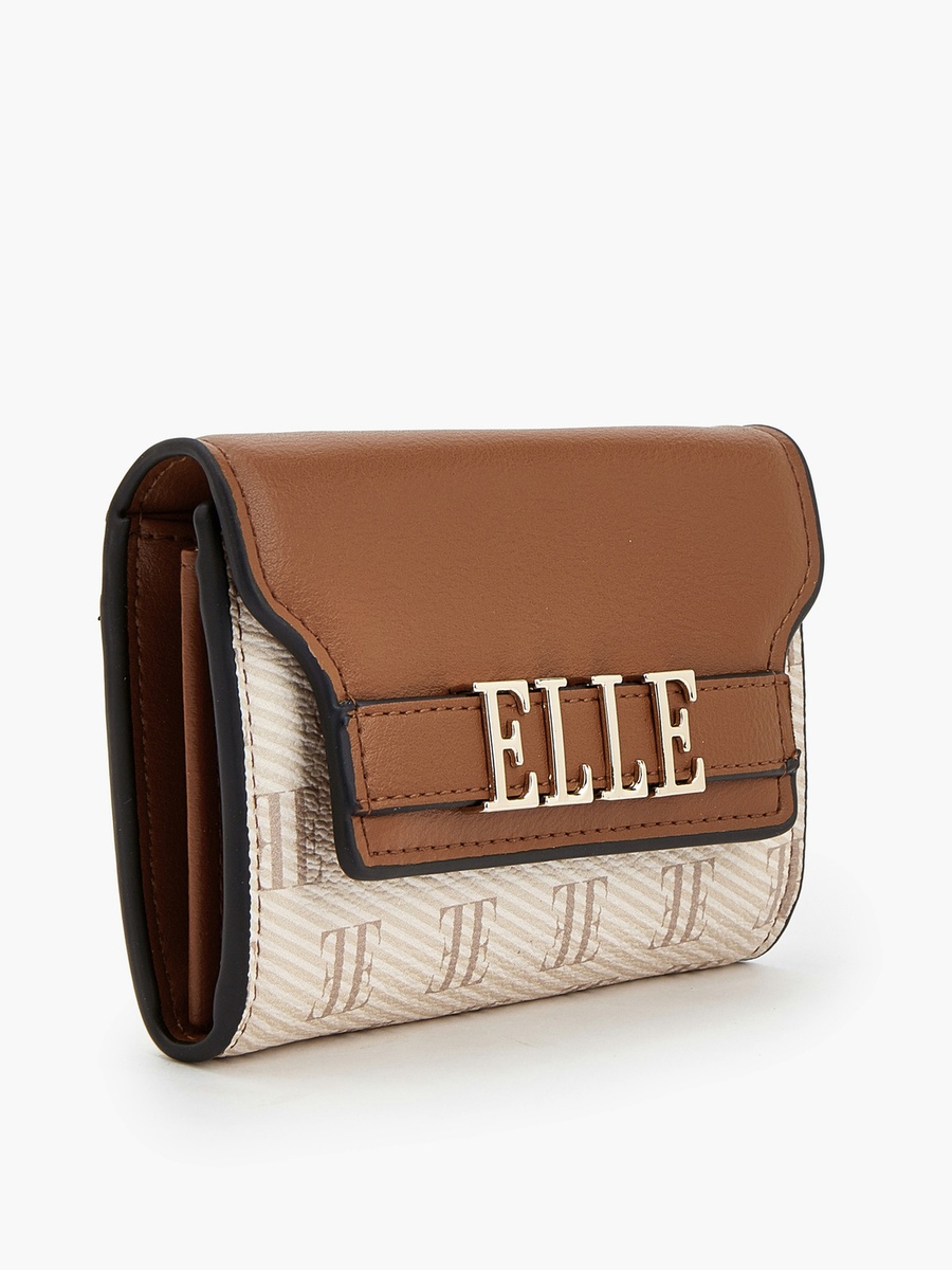 Monogram Wallet with Magnetic Snap Closure