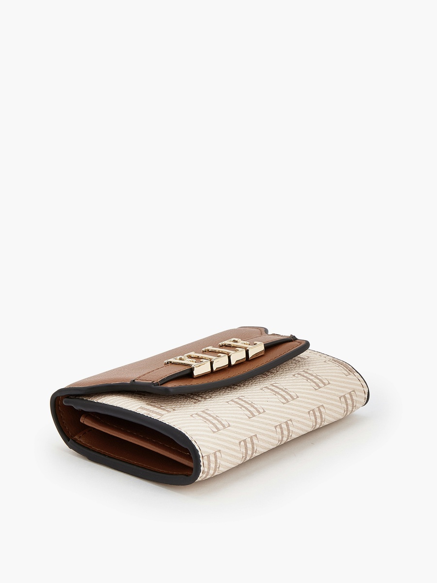 Monogram Wallet with Magnetic Snap Closure
