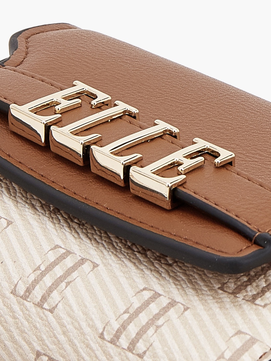Monogram Wallet with Magnetic Snap Closure