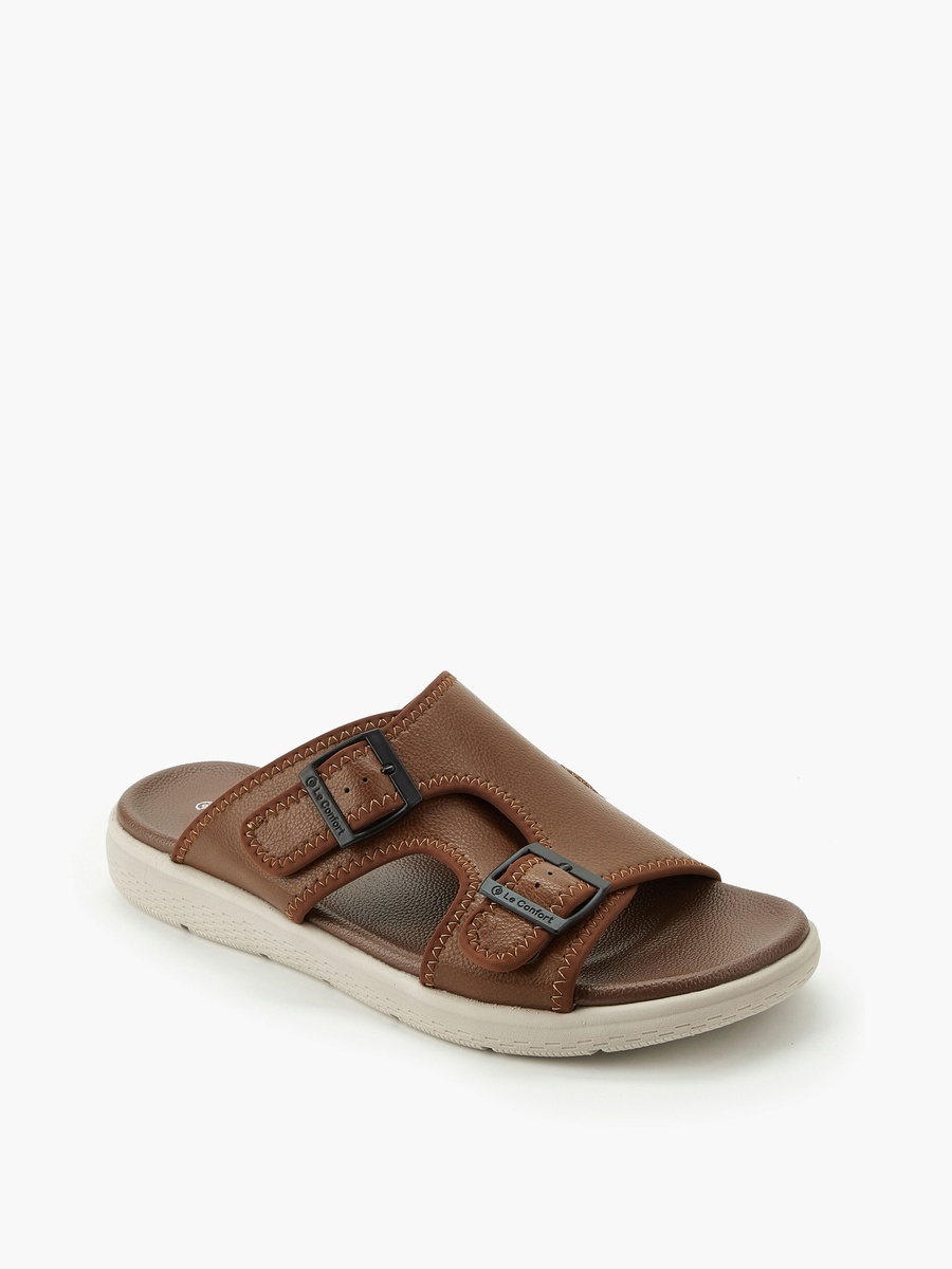 Men Buckled Strap Comfort Sandals