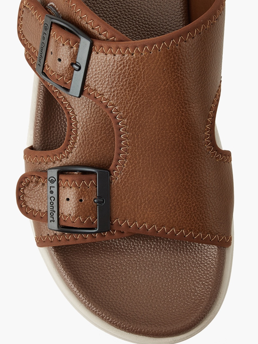 Men Buckled Strap Comfort Sandals