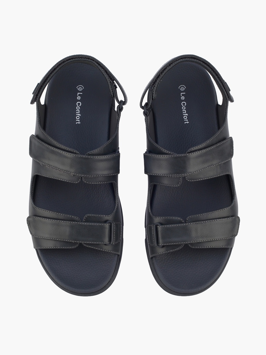 Men Textured Hook and Loop Sandals