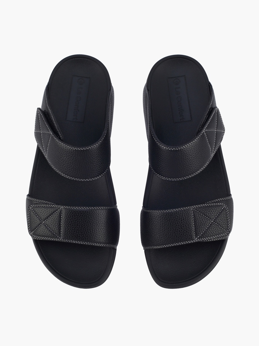 Men Double Strap Hook and Loop Sandals