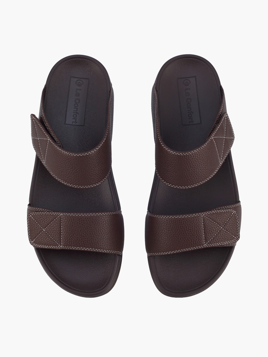 Men Double Strap Hook and Loop Sandals