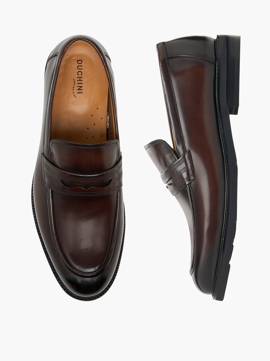 Men Leather Penny Loafers