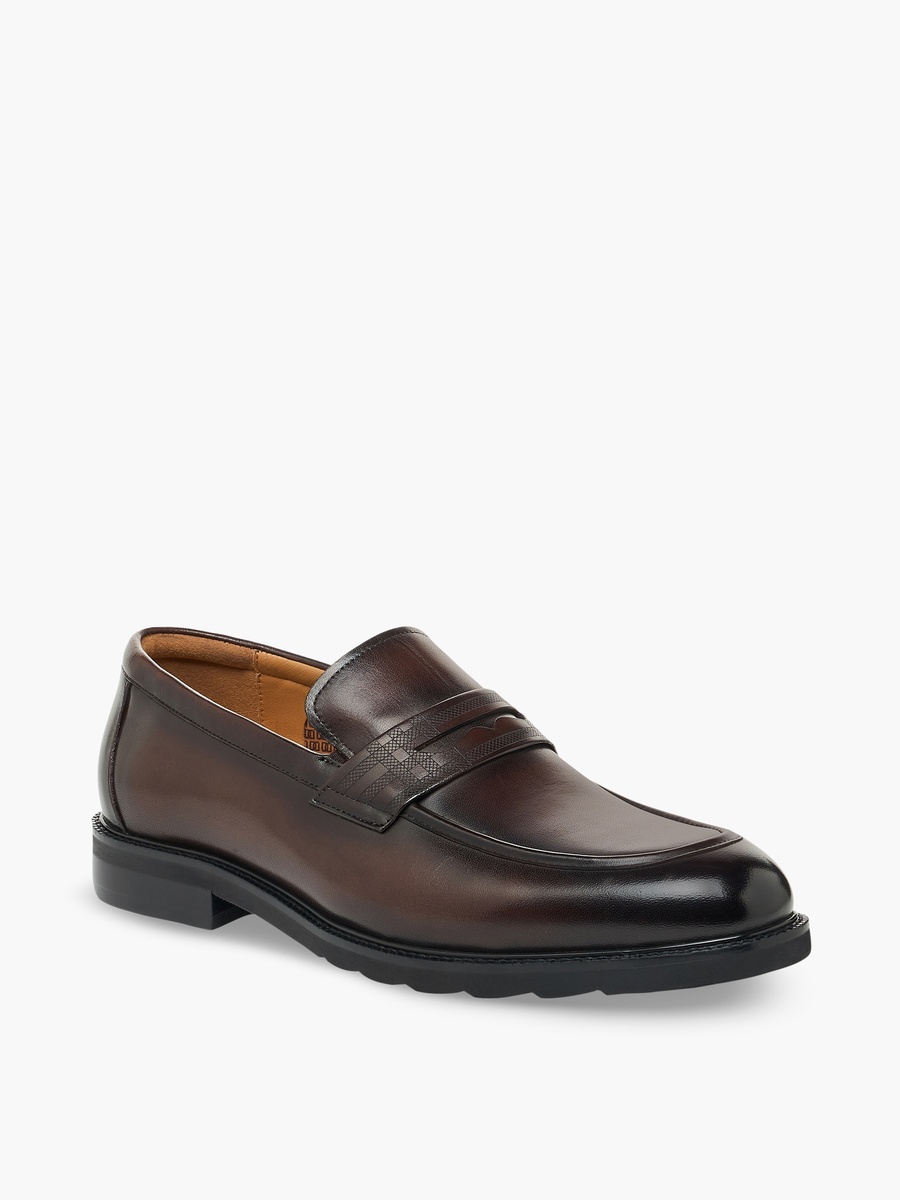 Men Leather Penny Loafers