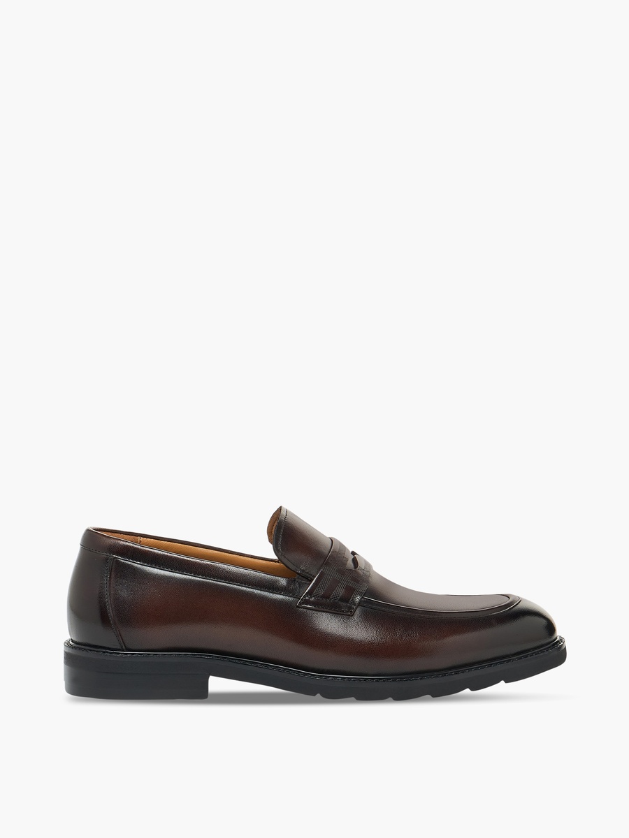 Men Leather Penny Loafers