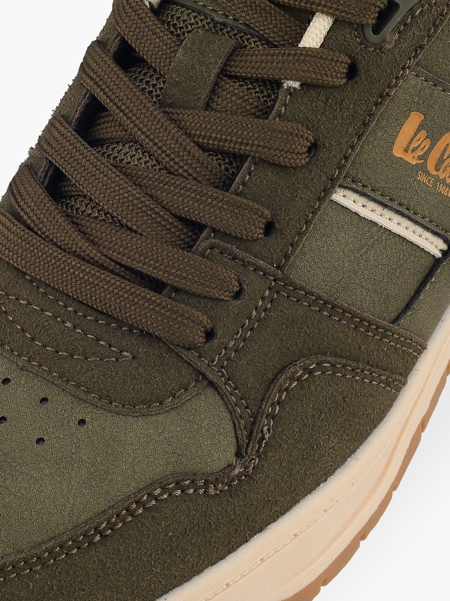 Panelled Lace-Up Ankle Sneakers