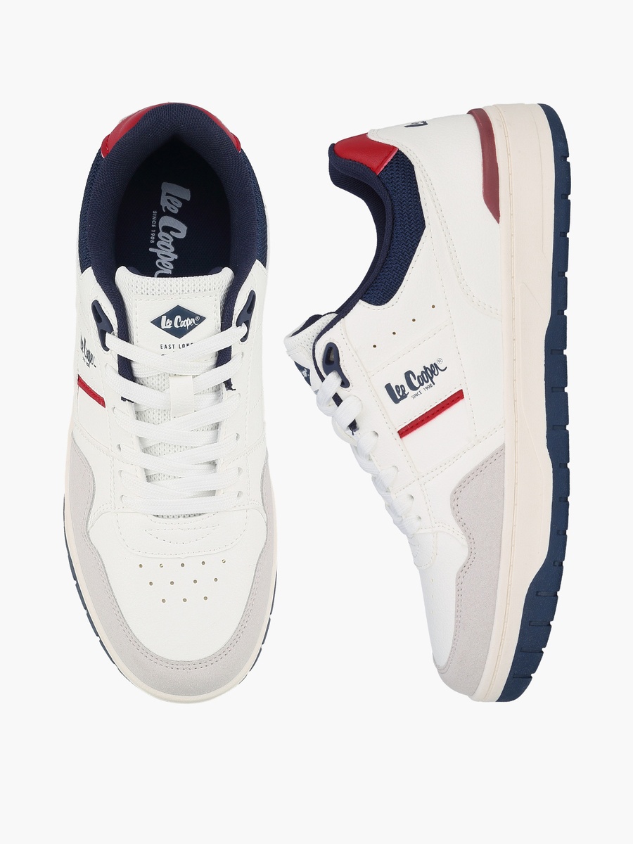 Panelled Lace-Up Ankle Sneakers
