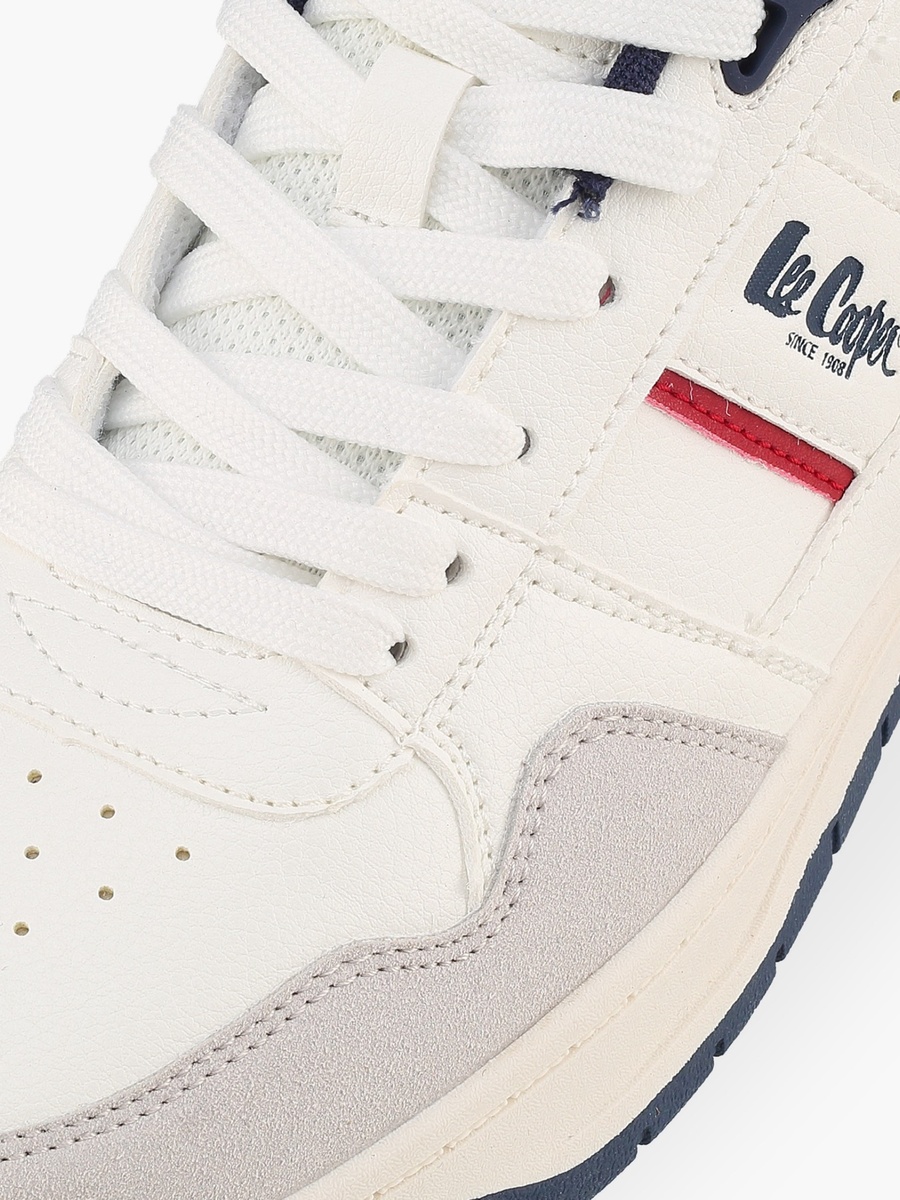 Panelled Lace-Up Ankle Sneakers