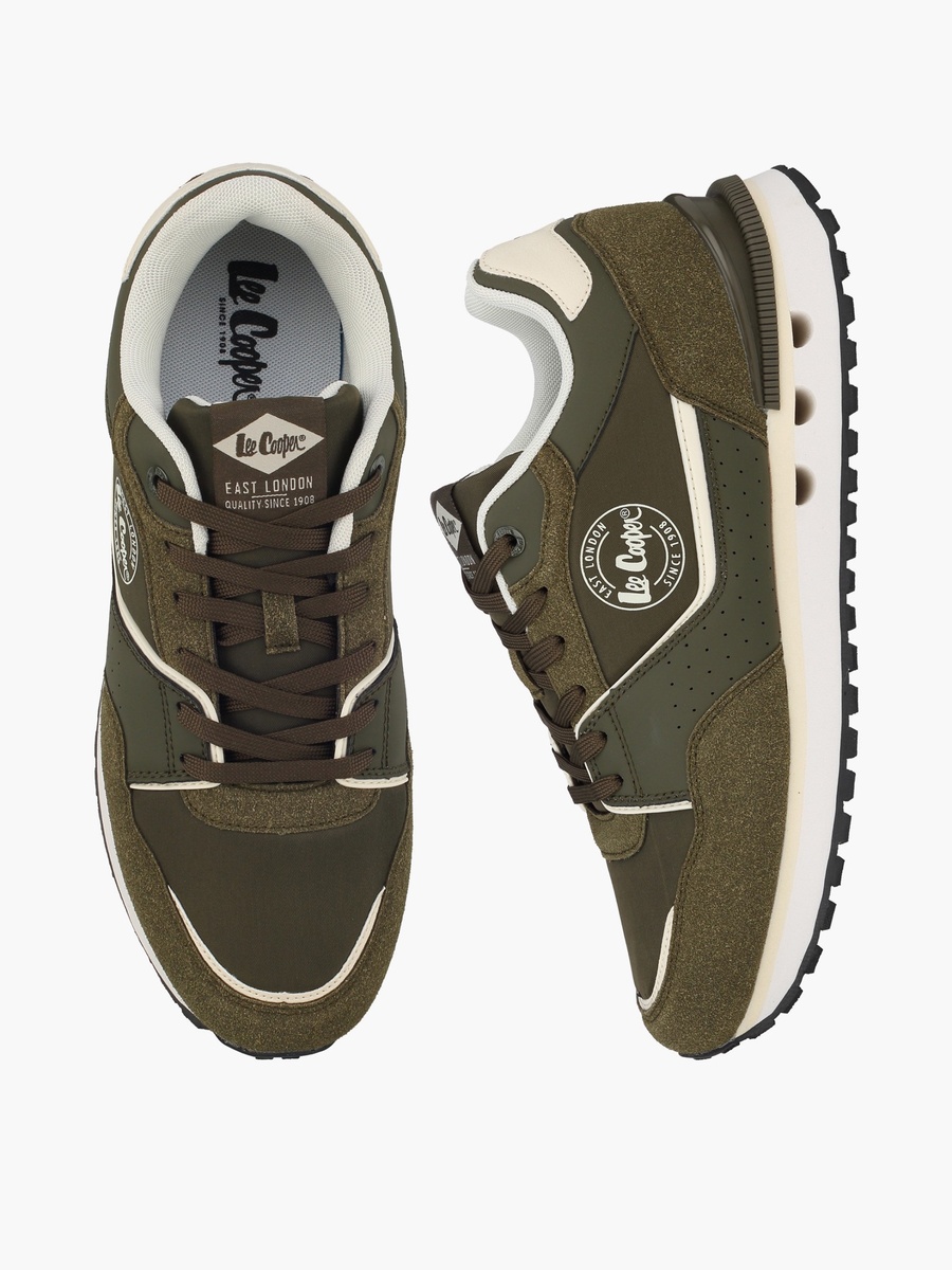 Men Colourblock Lace-Up Ankle Sneakers