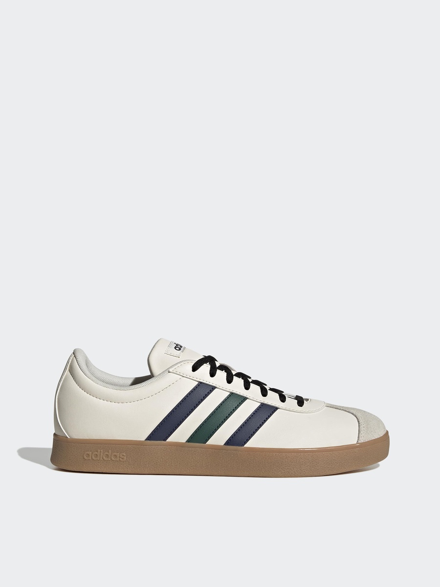 Men VL Court Base Striped Lace-Up Ankle Sneakers