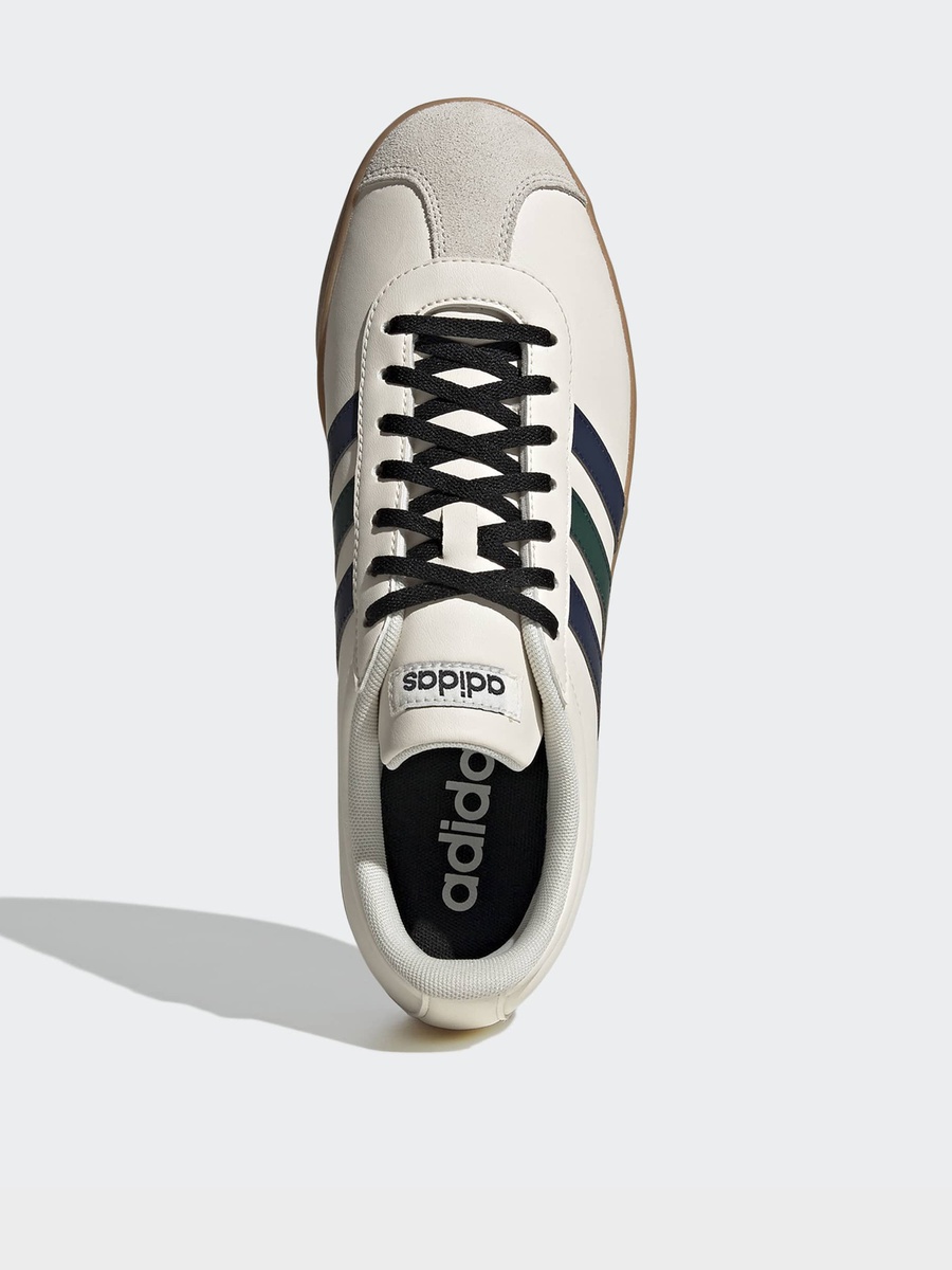 Men VL Court Base Striped Lace-Up Ankle Sneakers