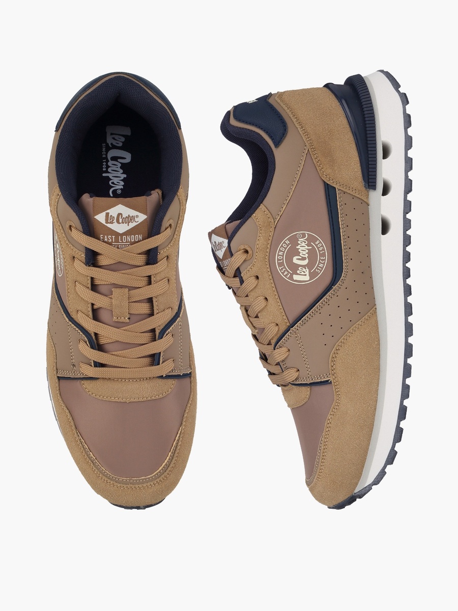 Men Colourblock Lace-Up Ankle Sneakers