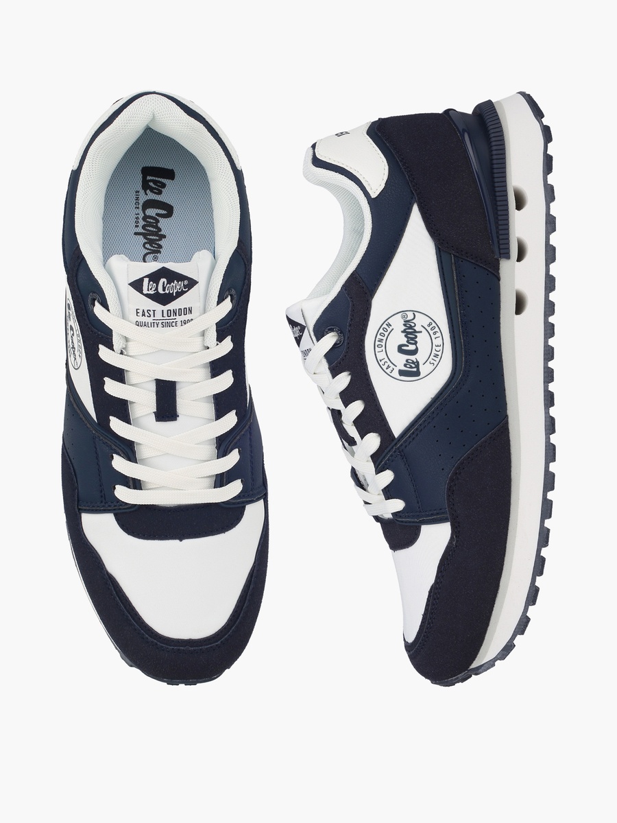 Men Colourblock Lace-Up Ankle Sneakers