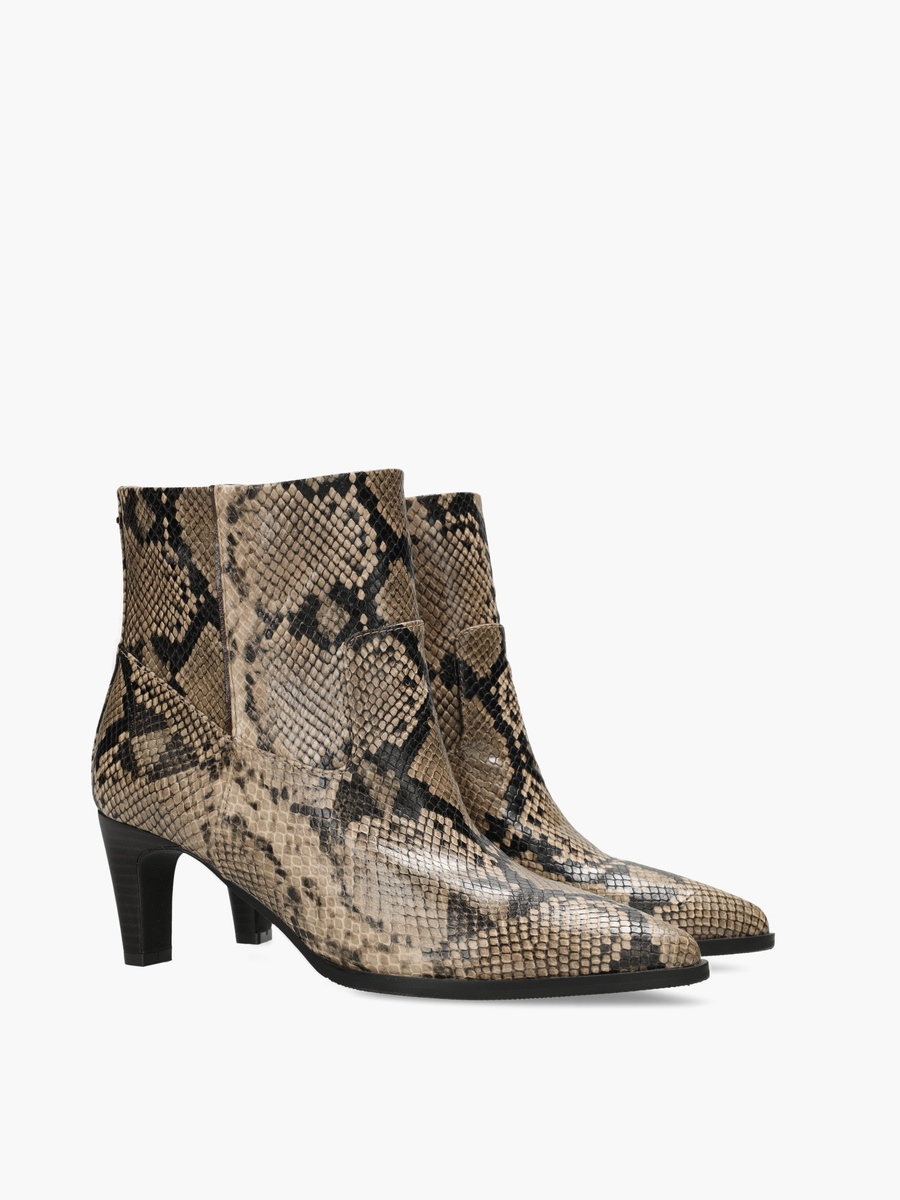 Women Arlana Animal Print Heeled Ankle Boots