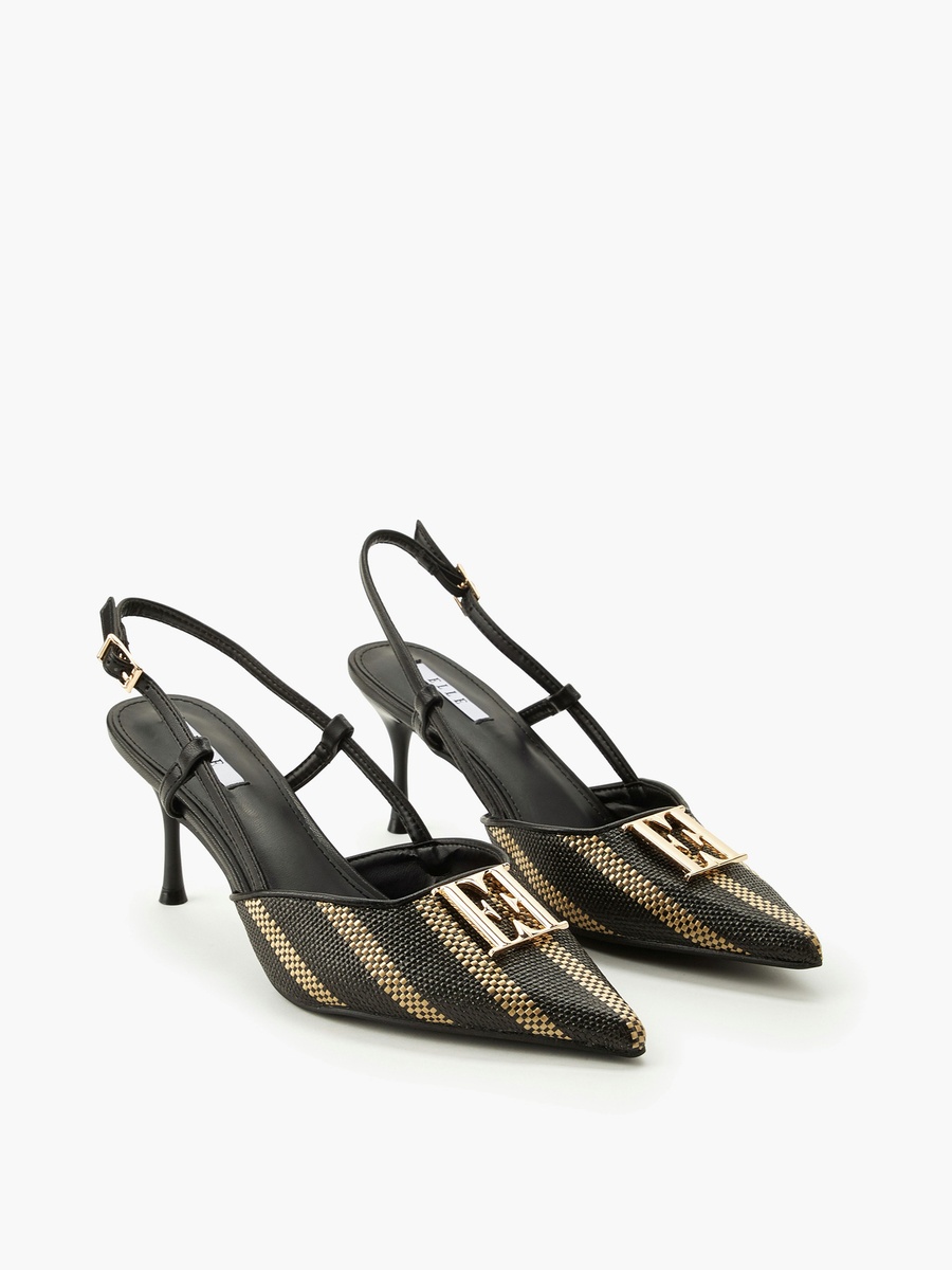 Women Textured Stiletto Heel Shoes