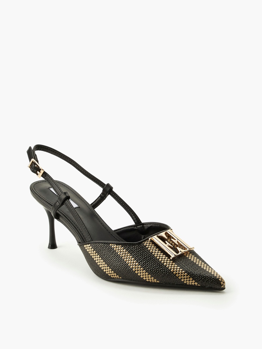 Women Textured Stiletto Heel Shoes
