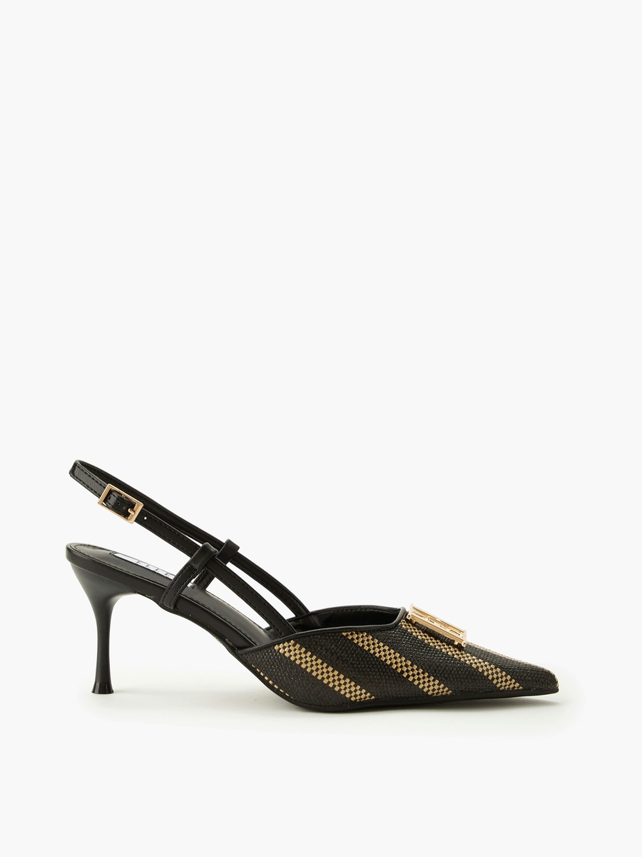 Women Textured Stiletto Heel Shoes