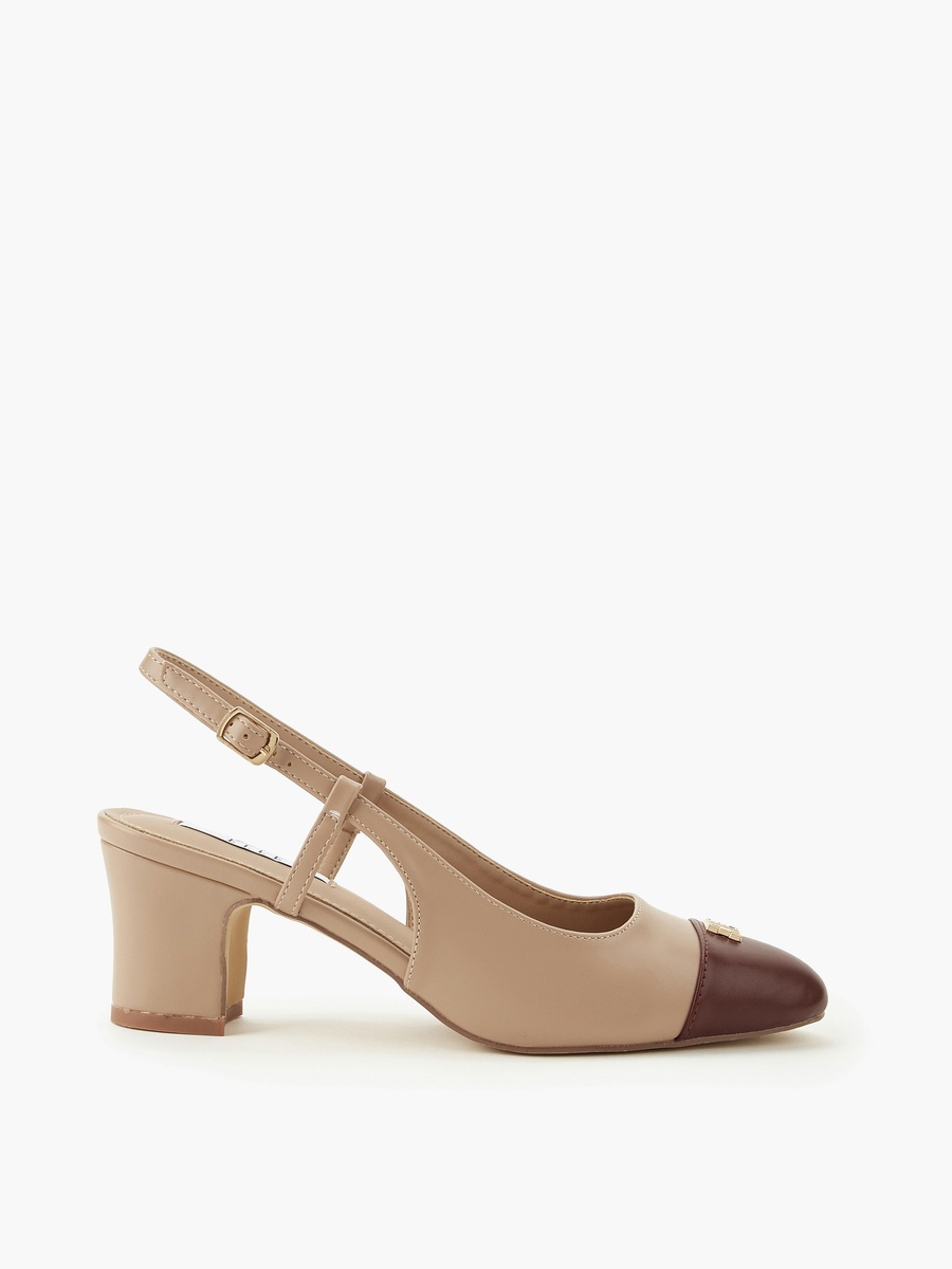 Women Colourblock Block Heel Shoes