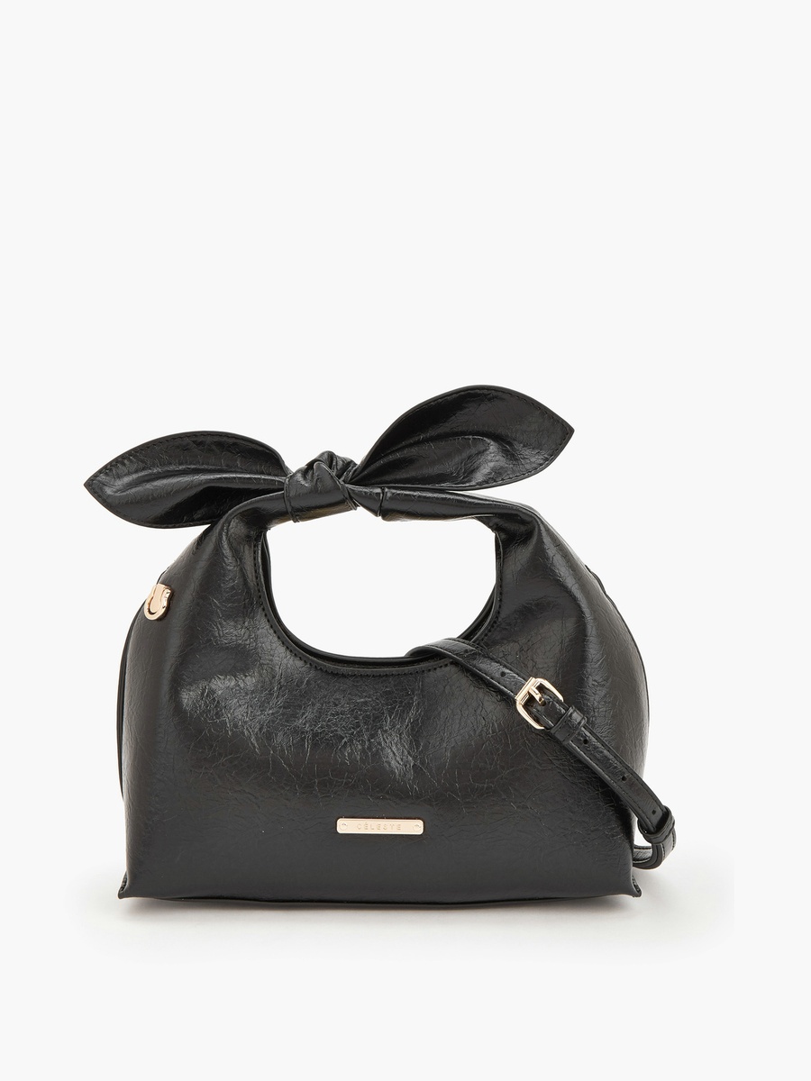 Bow Detail Crossbody Bag with Detachable Strap