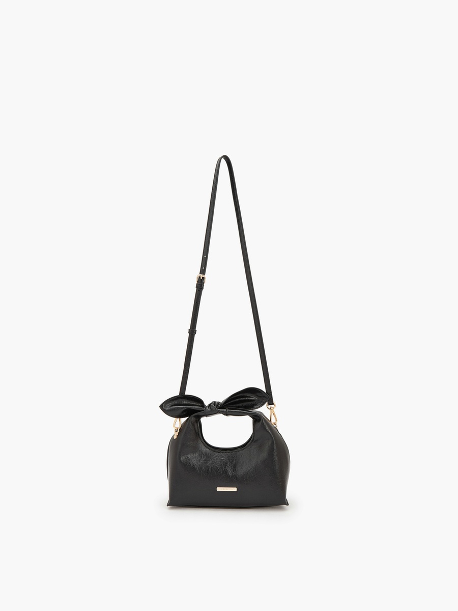 Bow Detail Crossbody Bag with Detachable Strap