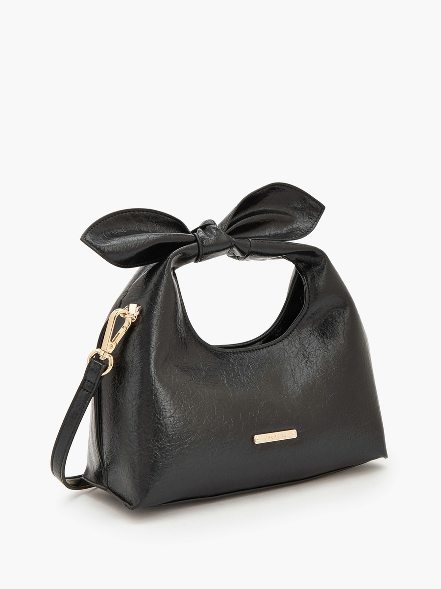 Bow Detail Crossbody Bag with Detachable Strap