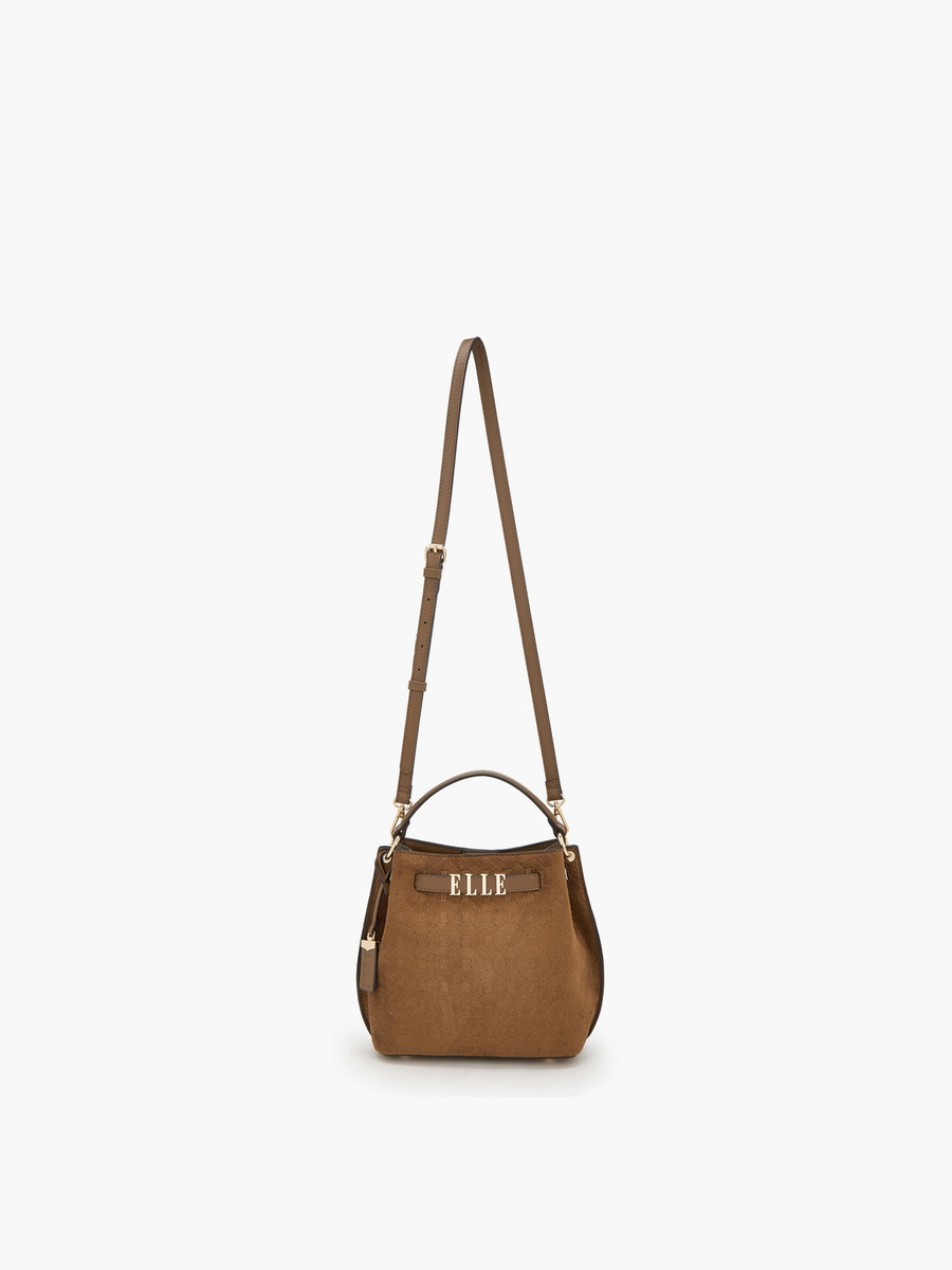 Suede Crossbody Bag with Detachable Strap