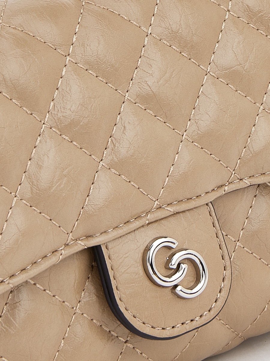 Quilted Crossbody Bag with Chain Strap