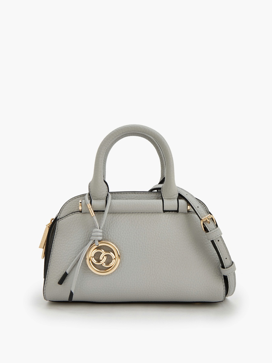 Solid Tote Bag with Detachable Strap