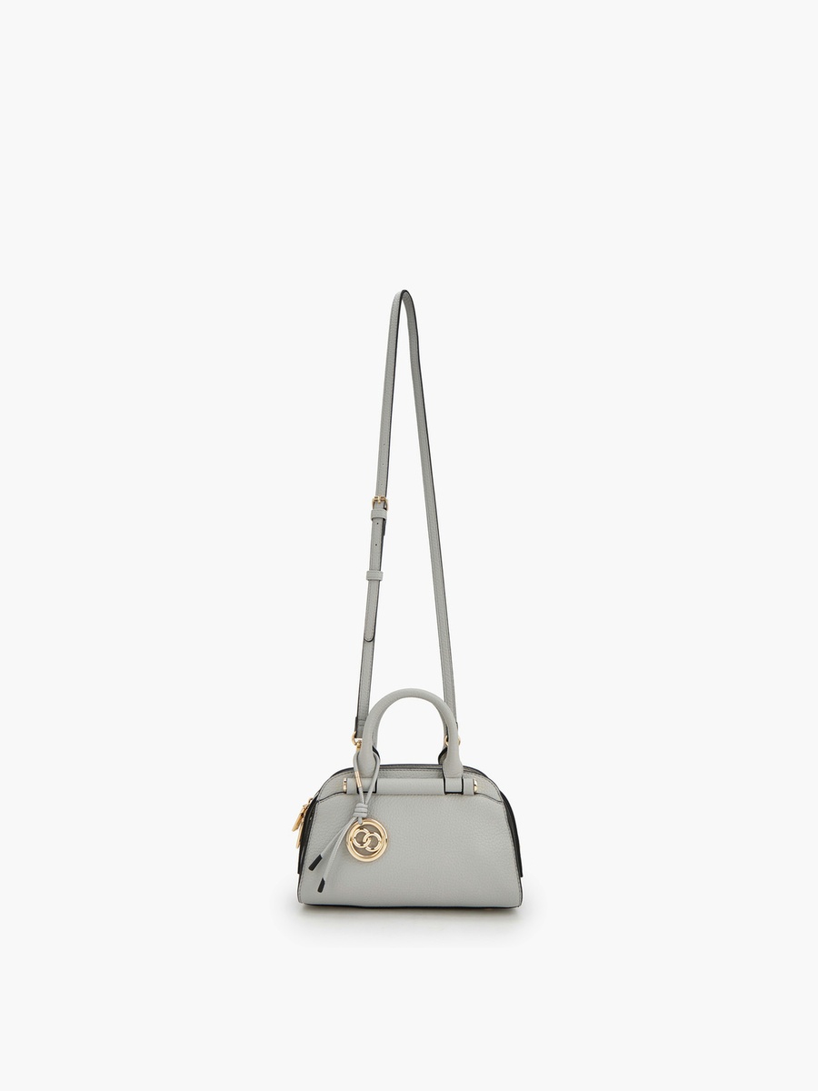 Solid Tote Bag with Detachable Strap