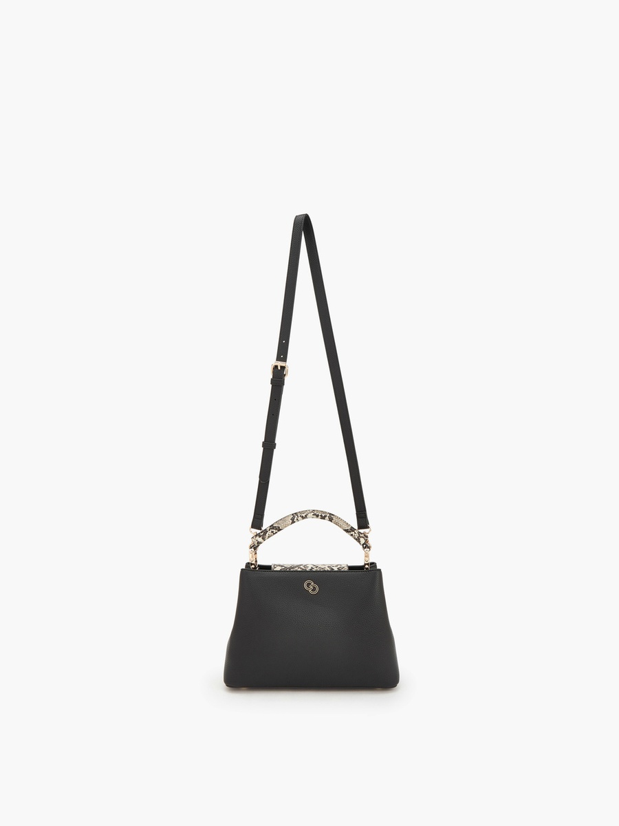 Textured Tote Bag with Detachable Strap