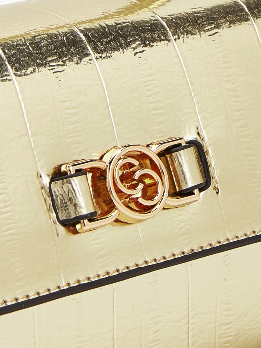 Textured Satchel Bag with Detachable Strap