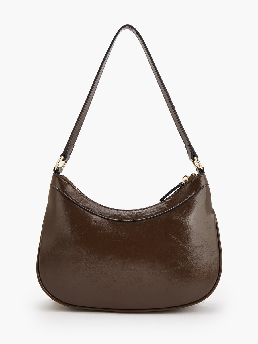 Suede Shoulder Bag with Fringed Detail
