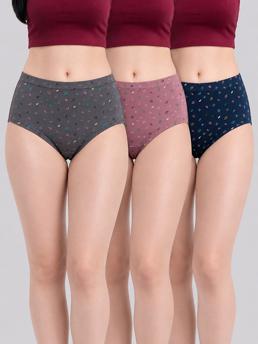 Pack of 3 - Inner Elastic Cotton Panties