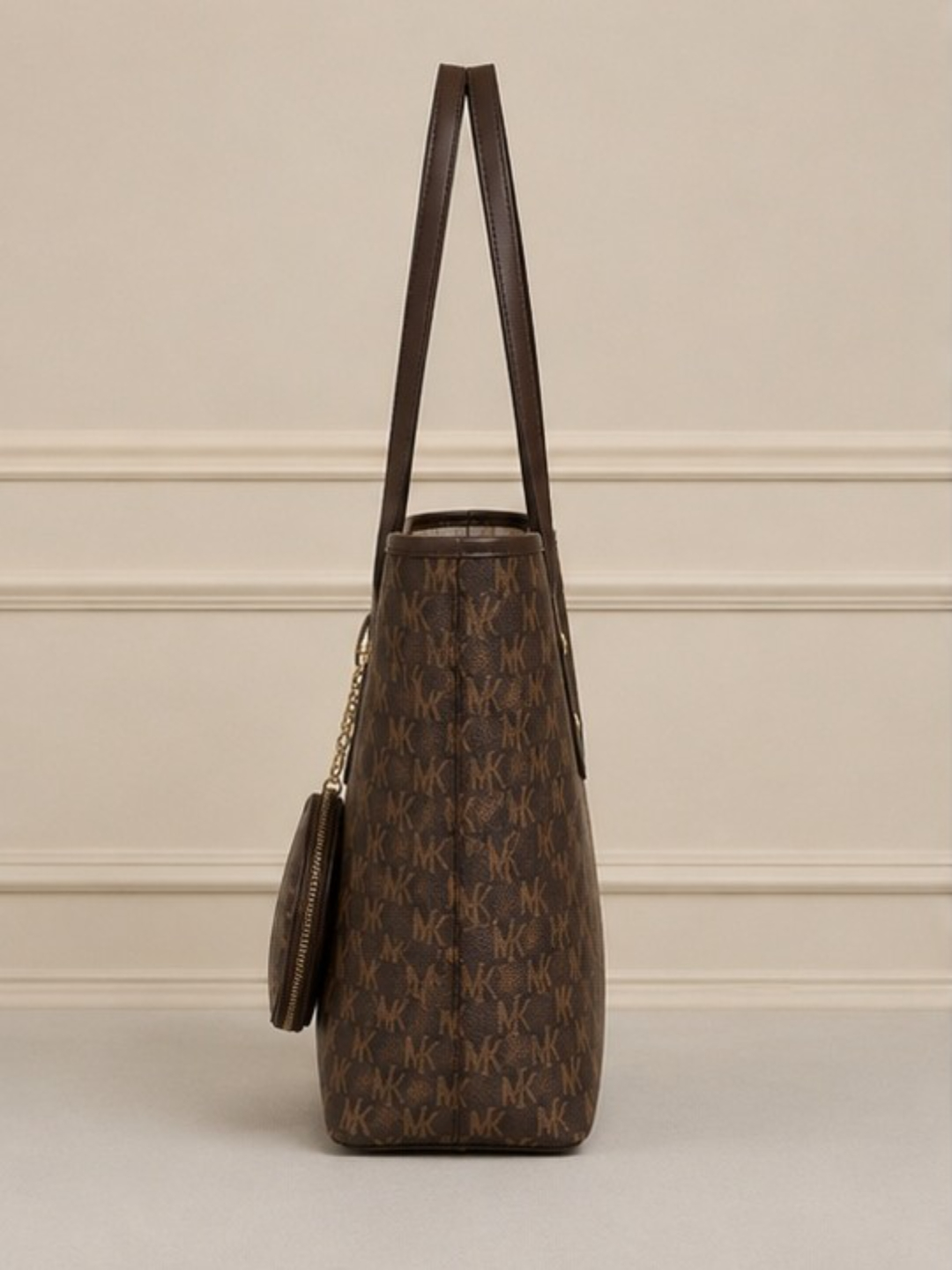 Brown Monogram Tote Bag