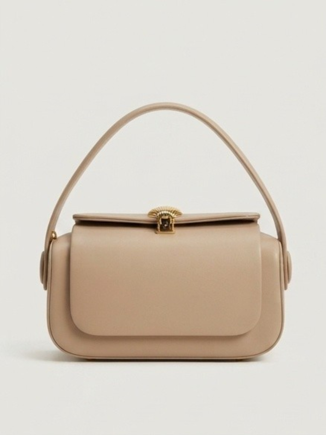Beige Shoulder Handbag