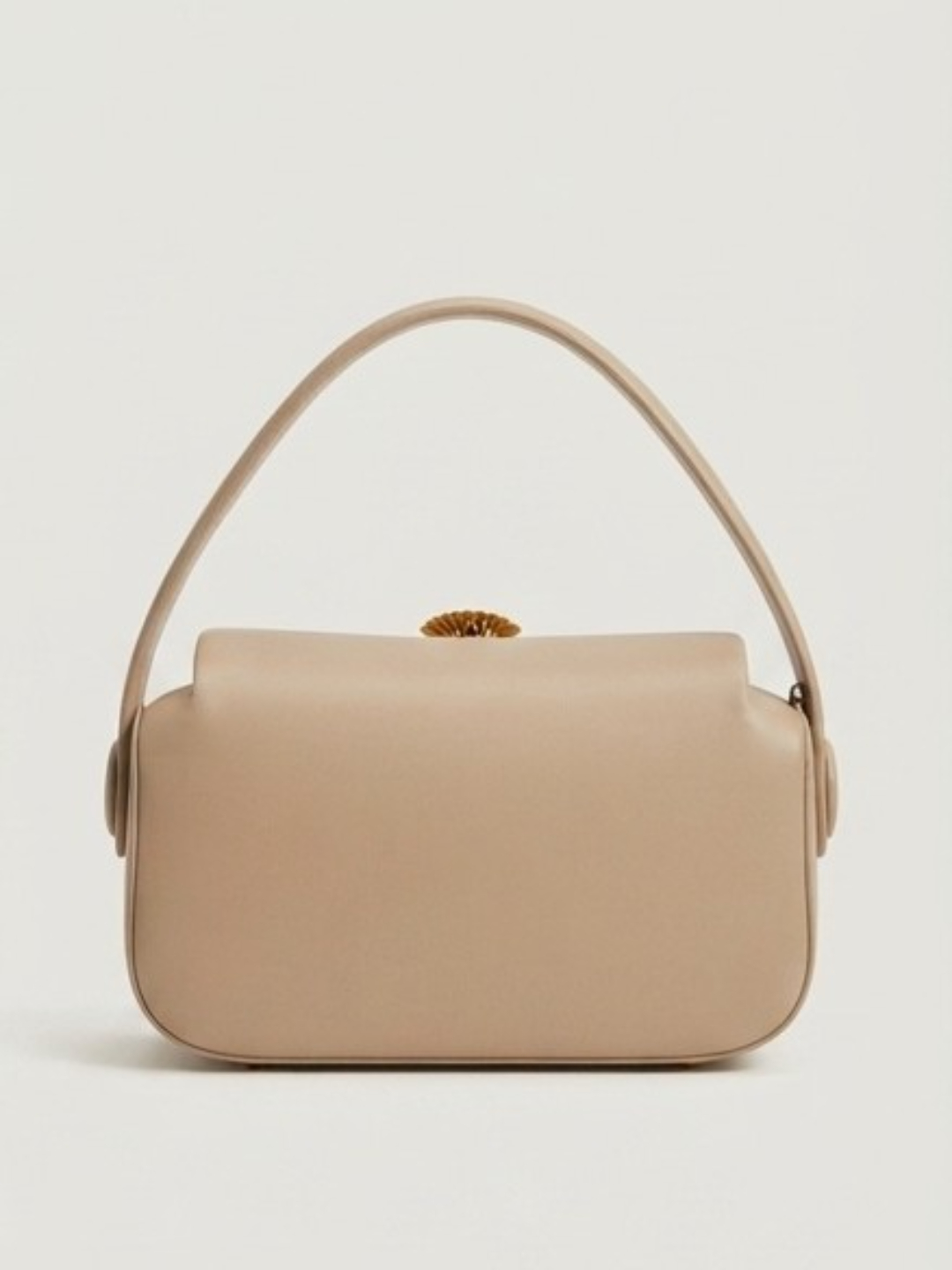 Beige Shoulder Handbag