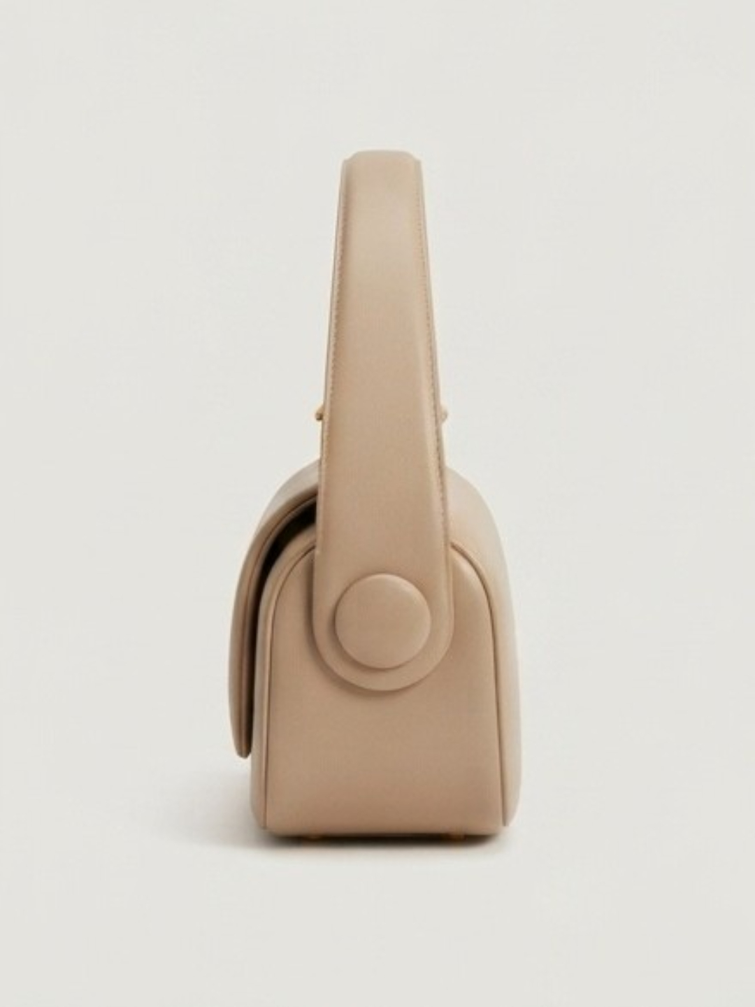 Beige Shoulder Handbag
