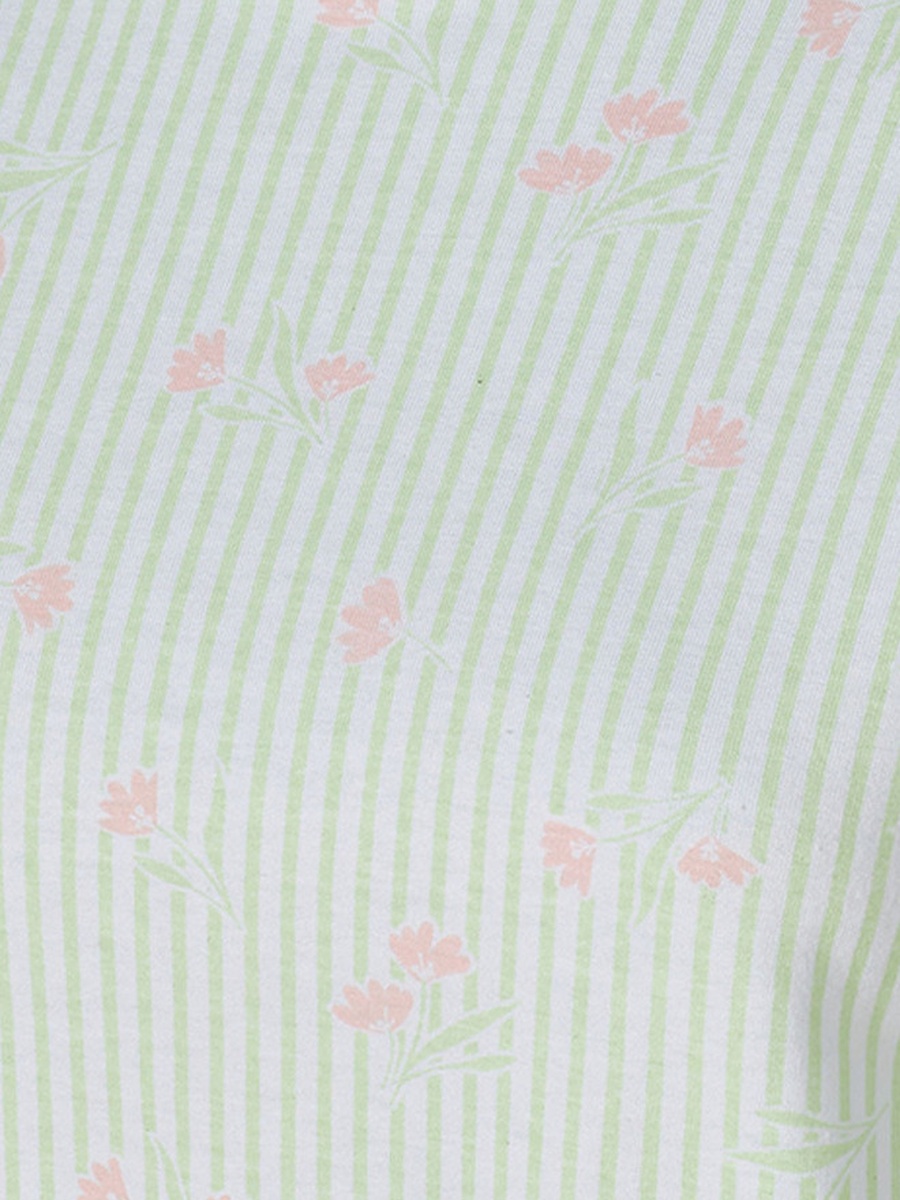 Pyjama Set Floral Print T-Shirt and Shorts