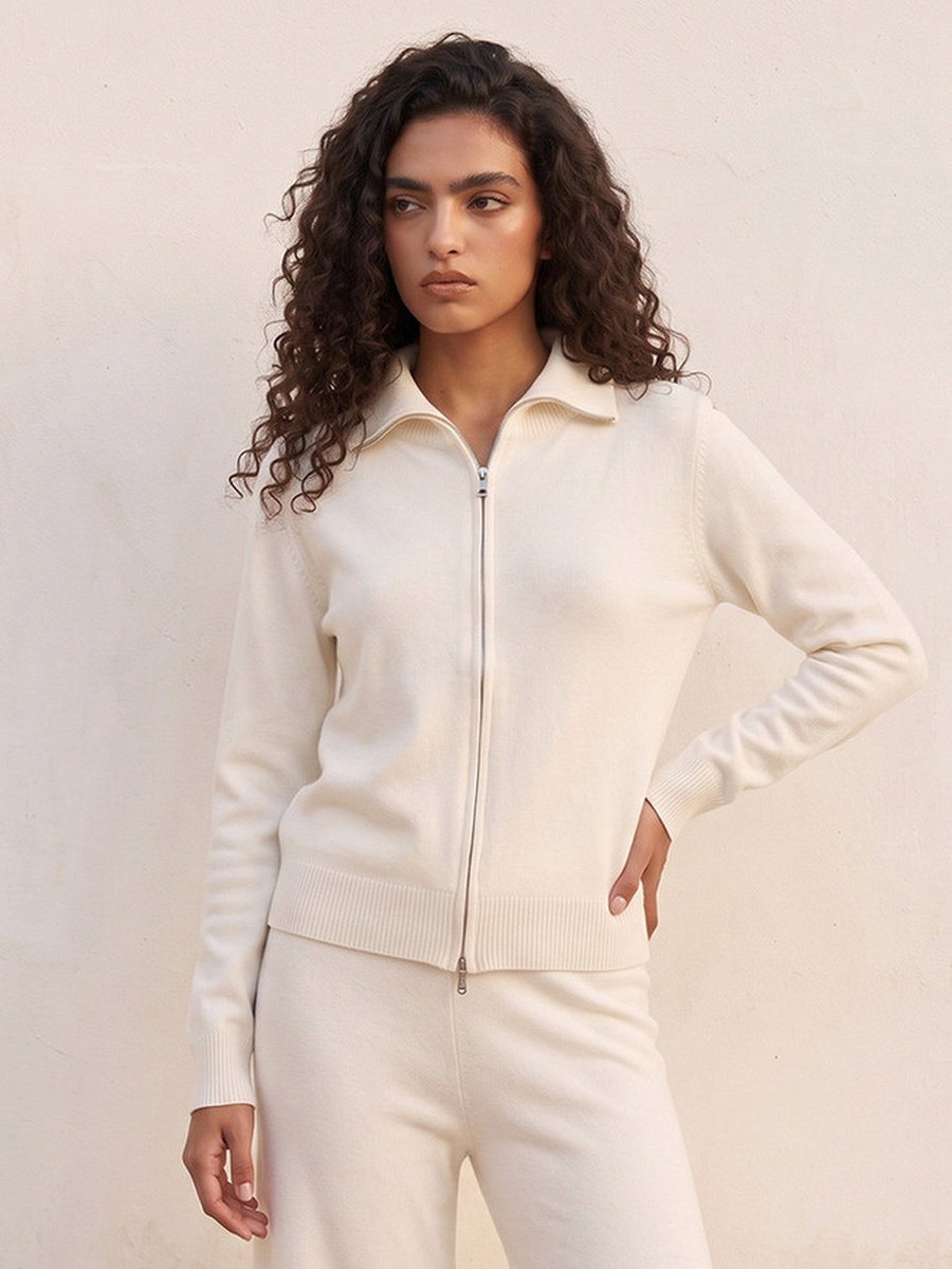 Textured Collared Cardigan