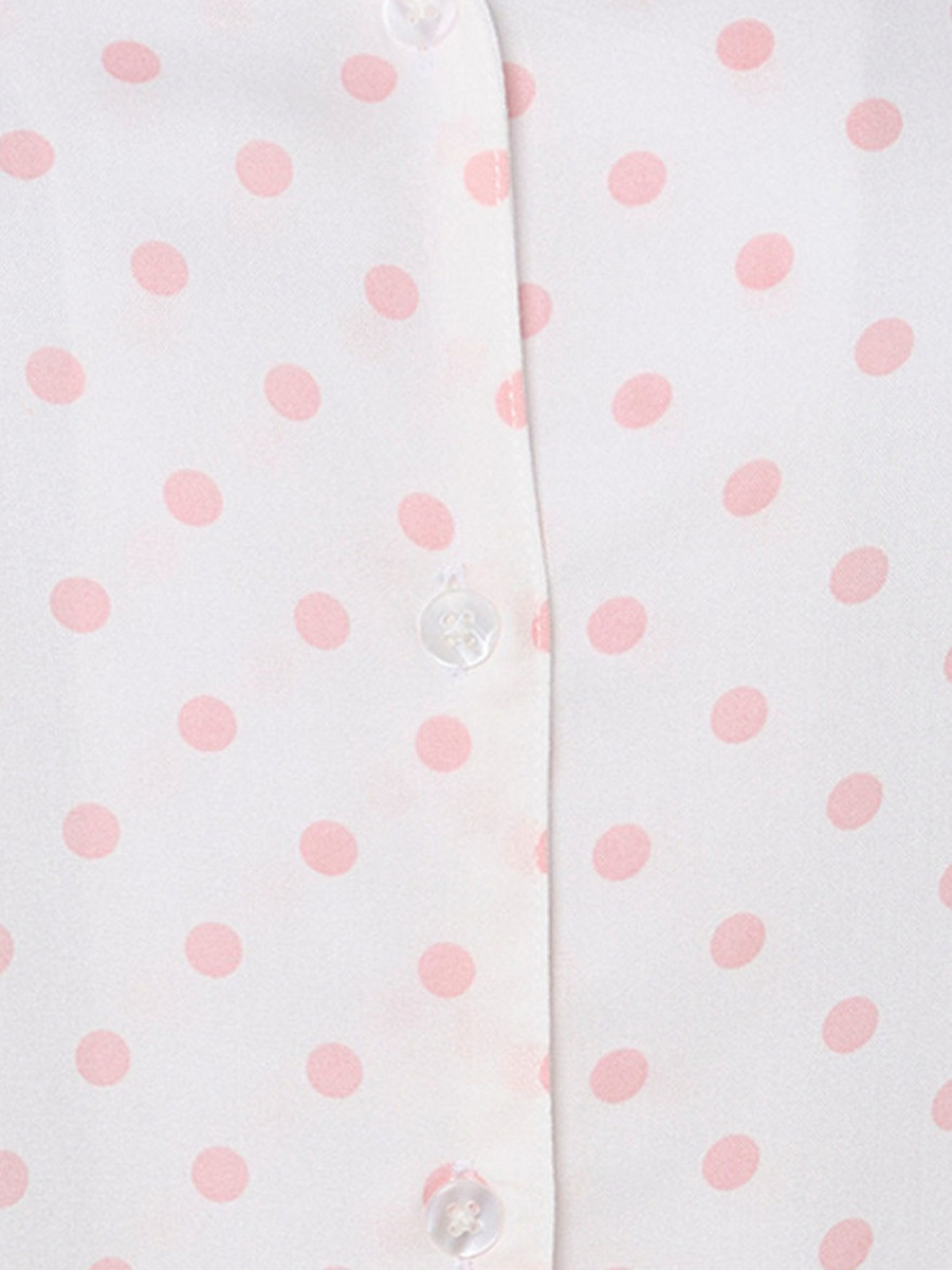Viscose Polka Dot Print Shirt and Pyjama Set