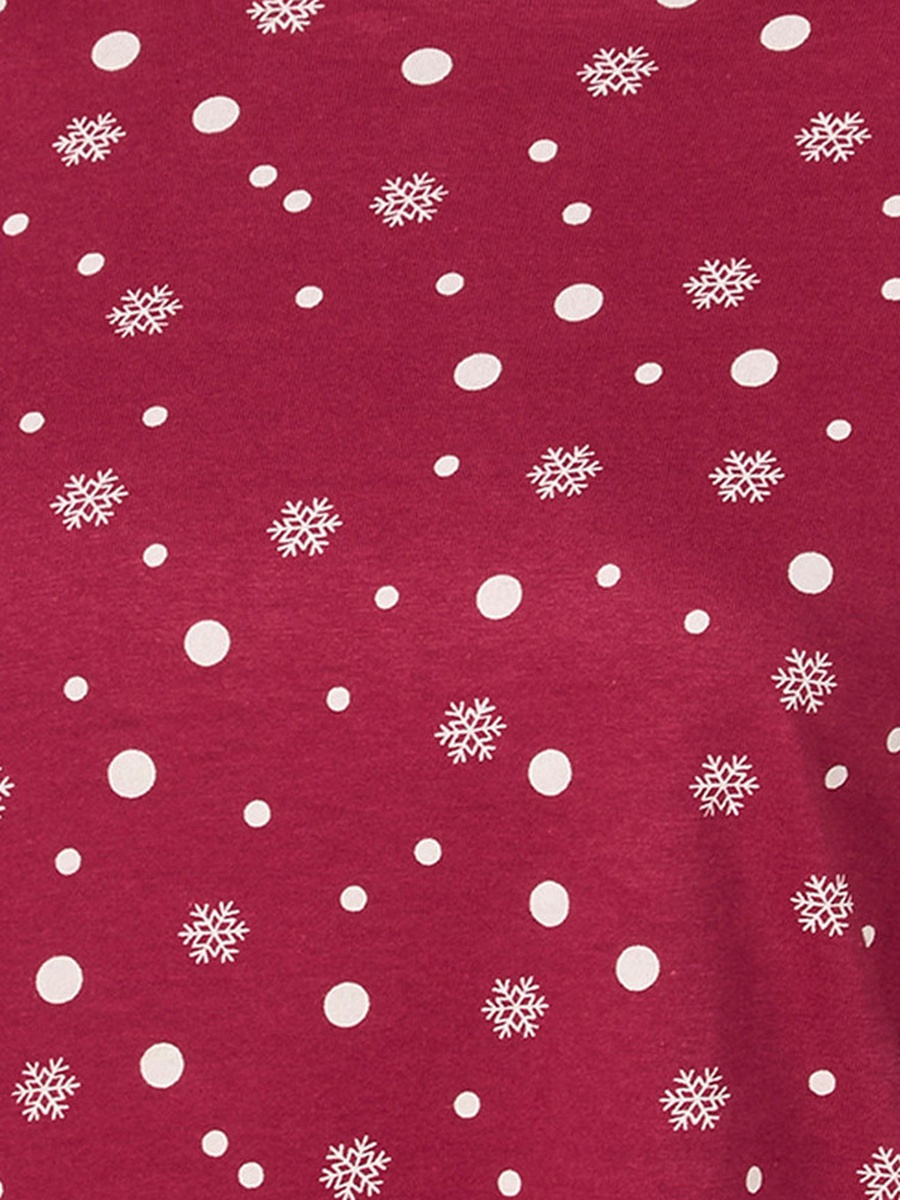 Printed Crew Neck T-Shirt and Pyjamas Set
